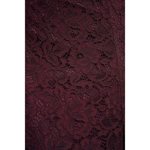 NWT Anthropologie BHLDN Emma Sweetheart Lace Gown in Dark Berry, Size 12 - Picture 5 of 16